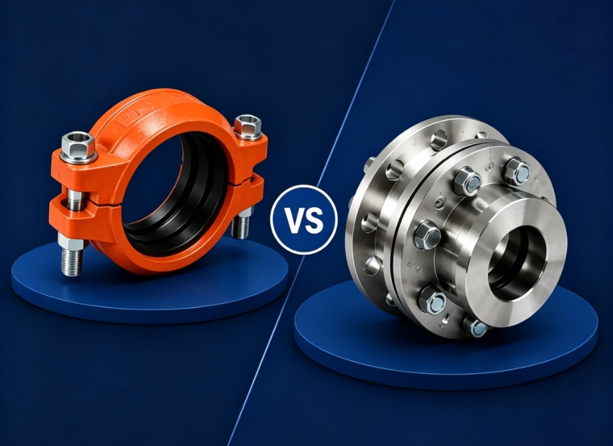 Grooved vs. Flanged Connections for Mechanical & Piping Systems