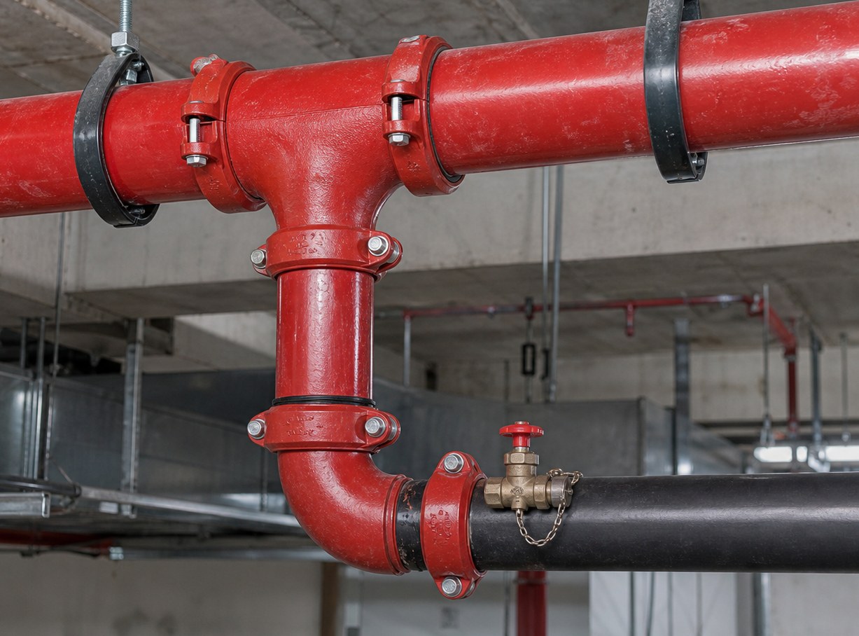 Grooved pipe connection system with gasket and clamps