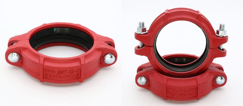 Flexible grooved couplings for vibration, expansion, seismic, and industrial piping